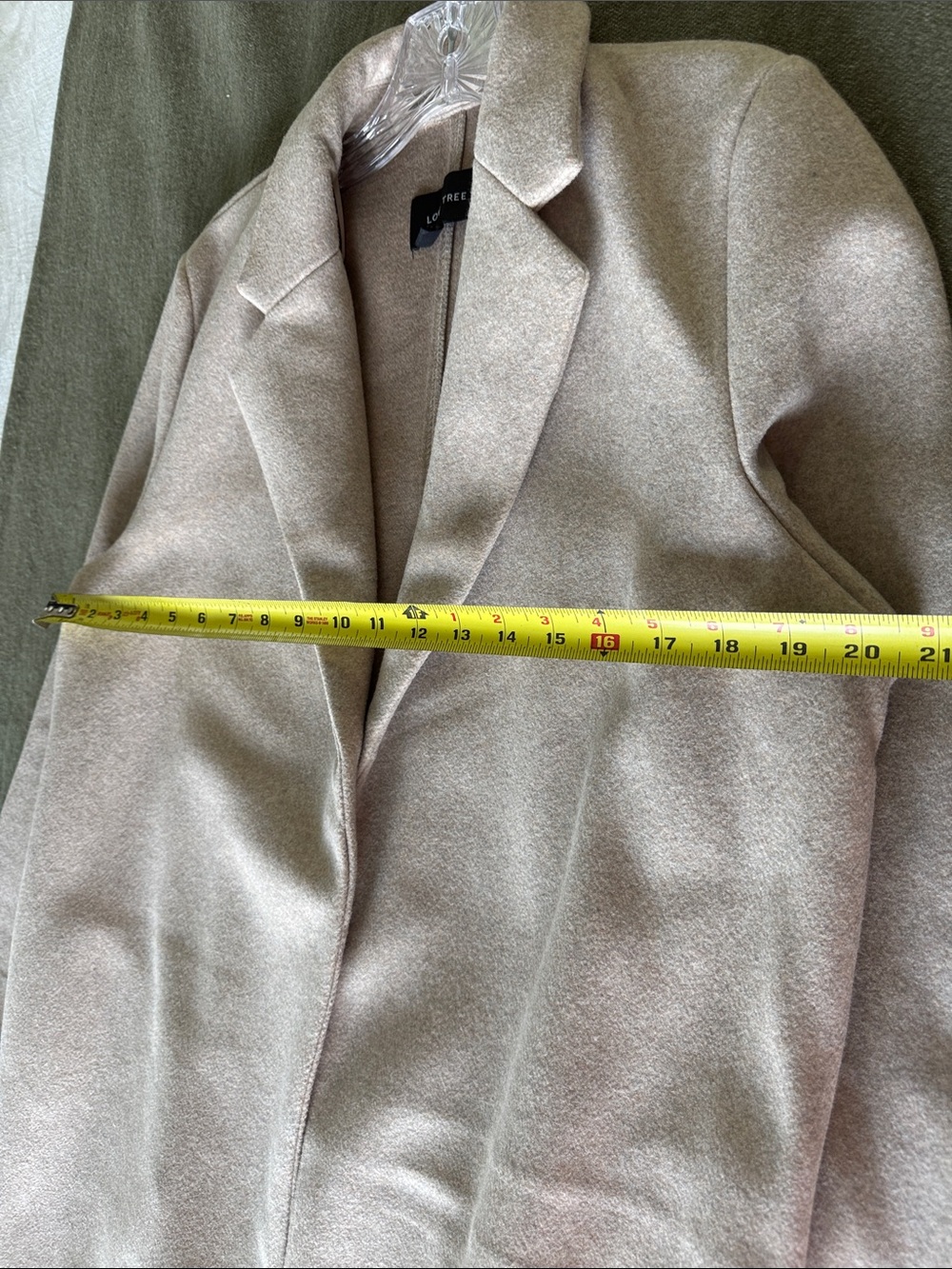 Love Tree Long Tan Coat - Picture 4 of 6